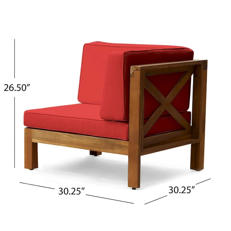 Brava 6-teiliges Outdoor-Set aus Akazienholz von Christopher Knight Home