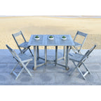 SAFAVIEH Brandy 5-teiliges Outdoor-Esszimmerset – 43 B x 35 T x 29 H
