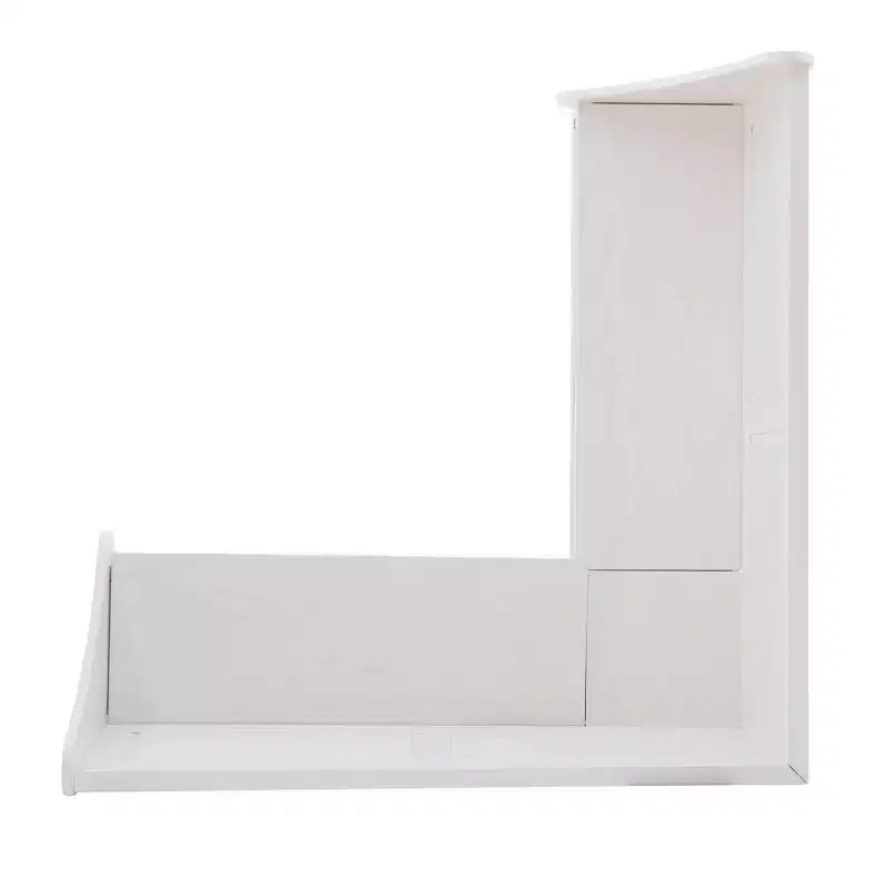 Tobin Traditional Solid Wood Backless Storage Corner Nook Breakfast Bench Cushion White - Linon