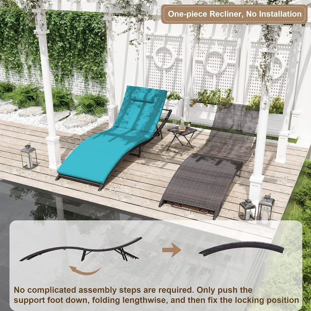 Kullavik 3-teiliges Outdoor-Loungesessel-Set