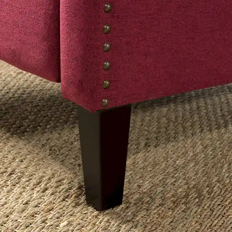 Fauteuil inclinable à dossier haut avec mécanisme à pression, rembourré, style classique, meuble d’appoint pour le salon