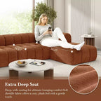 Christopher Knight Home Keri 122 modernes L-förmiges Ecksofa aus hochelastischem Schaumstoff mit niedriger Rückenlehne