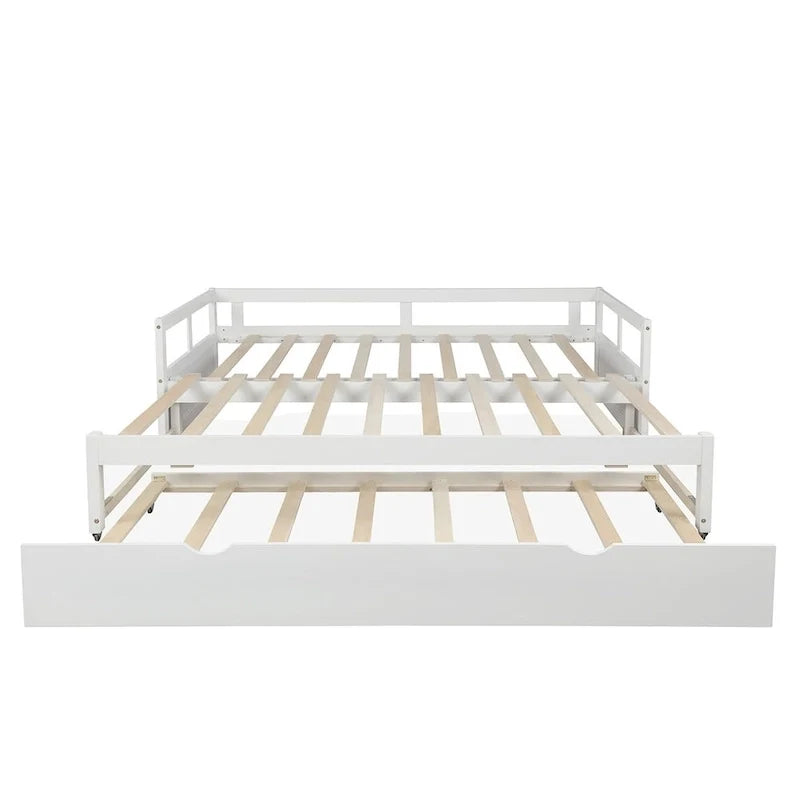 Ausziehbares Tagesbett mit Ausziehbett, hölzernes Tagesbett mit Ausziehbett