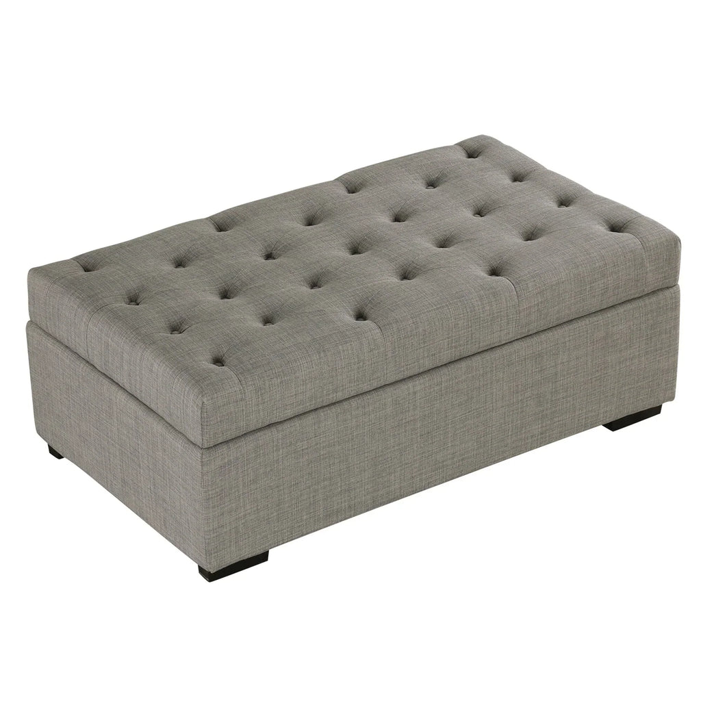 Opvouwbare slaapbank, poef van 49,6 inch met opvouwbare slaapbank, converteerbare slaapplaats met traagschuimmatras en gecapitonneerd ontwerp