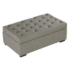 Opvouwbare slaapbank, poef van 49,6 inch met opvouwbare slaapbank, converteerbare slaapplaats met traagschuimmatras en gecapitonneerd ontwerp