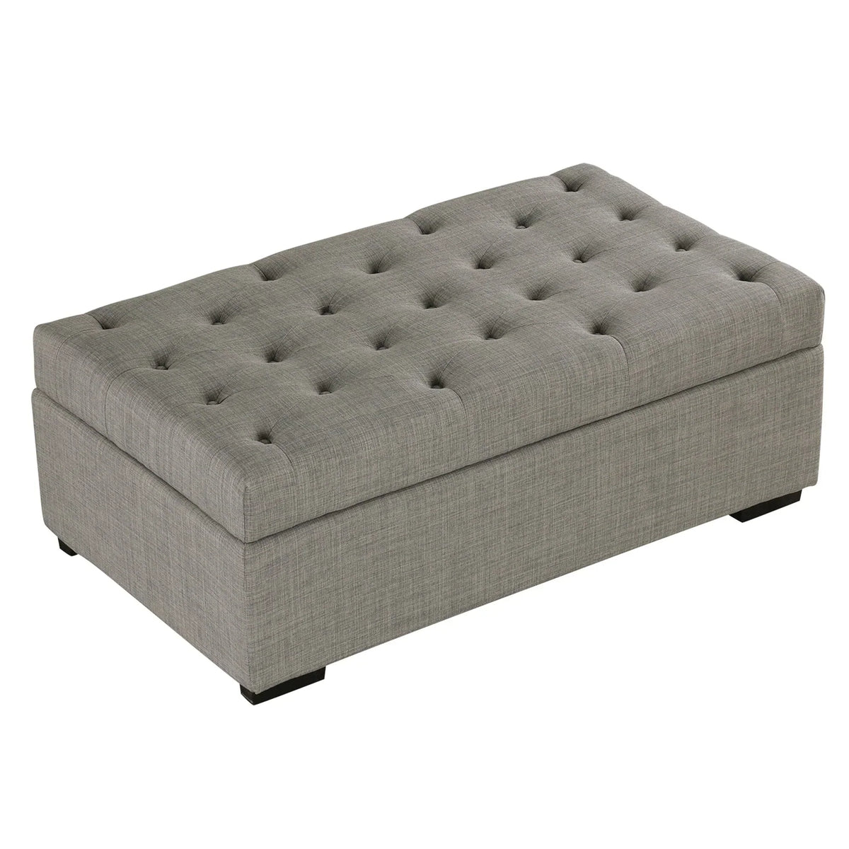 Opvouwbare slaapbank, poef van 49,6 inch met opvouwbare slaapbank, converteerbare slaapplaats met traagschuimmatras en gecapitonneerd ontwerp