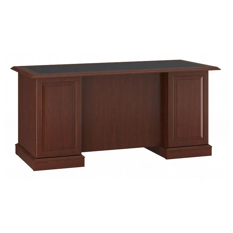 Bush Furniture Saratoga Schreibtisch für Führungskräfte mit Schubladen und Stauraum