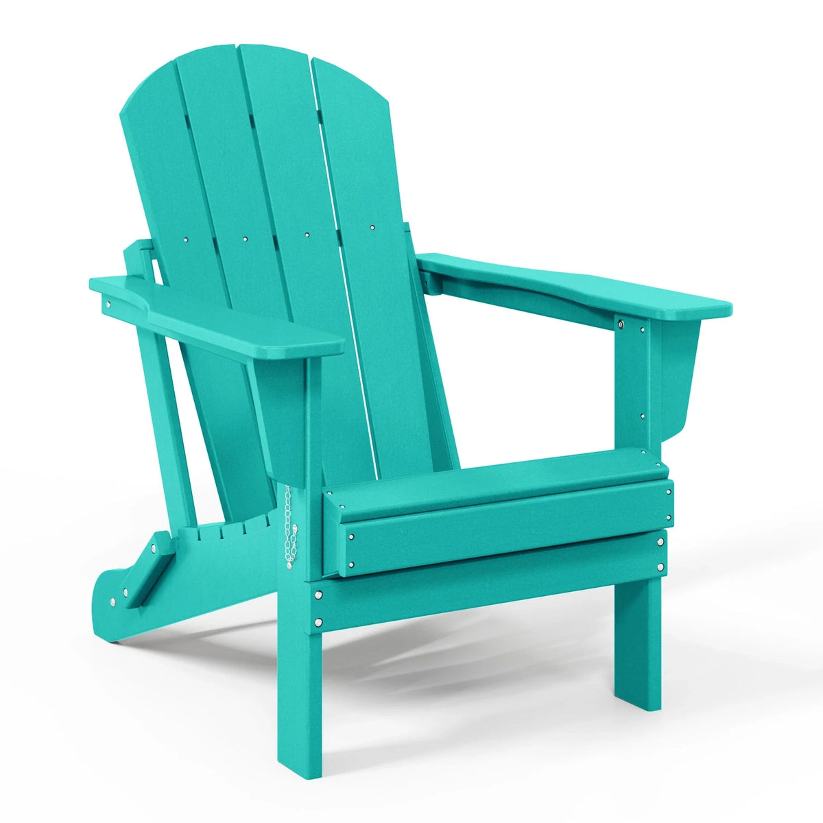 Fauteuil Adirondack pliant d’extérieur pour terrasse Polytrends Laguna, résistant à la décoloration et à toutes les conditions météorologiques