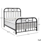 Black Metal Bed