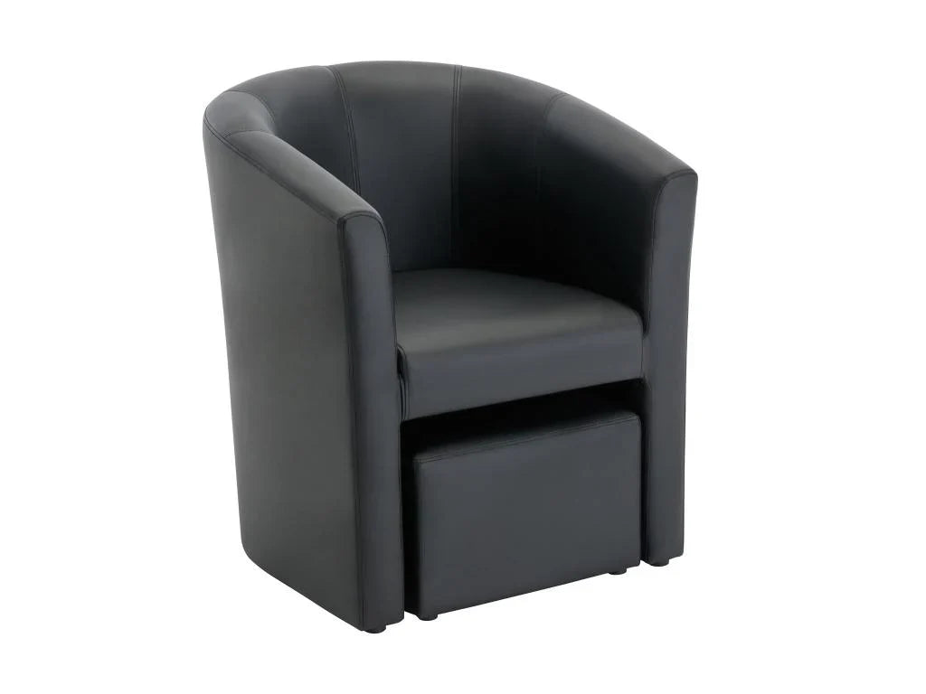 Fauteuil en rotin – noir (decovivante)
