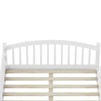 Luxystar Full Size Montessori Low Profile Bed with Safety Rails and Headboard