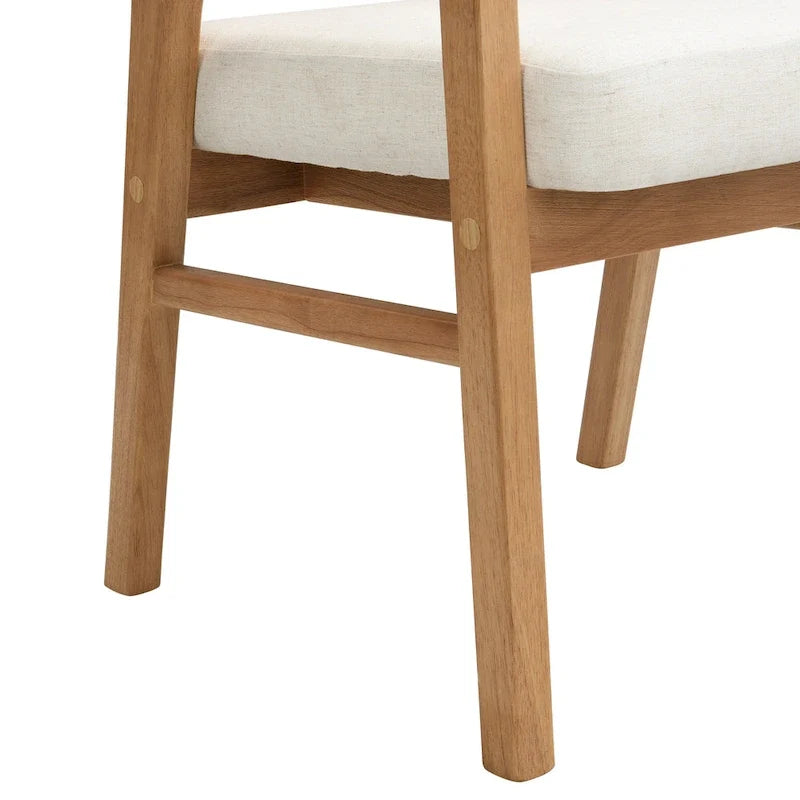 Christopher Knight Home – Chaise de salle à manger rembourrée en cannage (lot de 2)