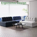 Full Corduroy Folding Sofa Bed Futon, Floor Convertible Sleeper Chair with Pillow & Back Support
