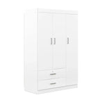 3-Door Wardrobe with 2 Drawers