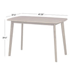 Simple Living Nettie-eetset van massief hout, 4-delig