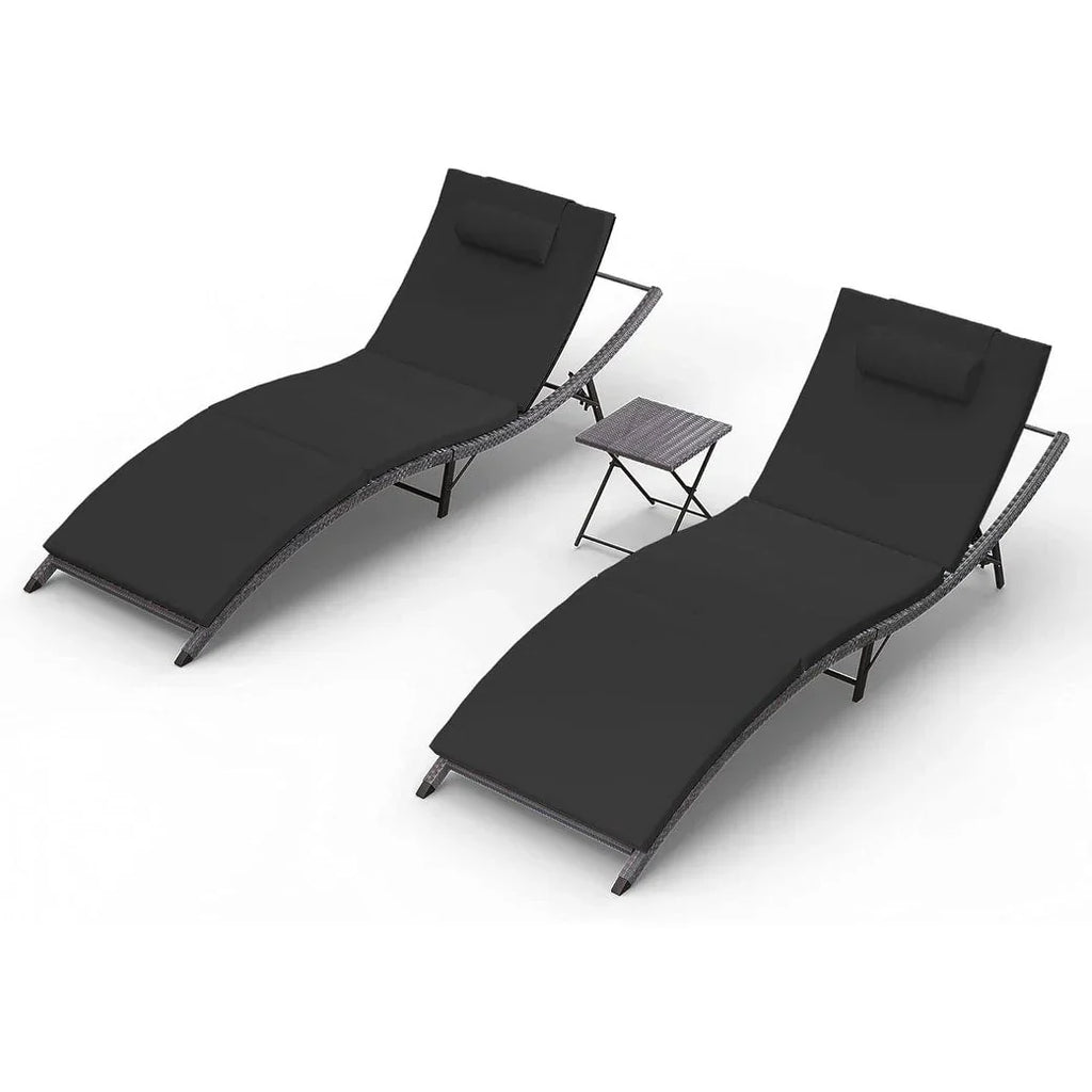 Kullavik 3-teiliges Outdoor-Loungesessel-Set
