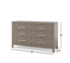Child Craft Kieran babybed, dubbele commode en ladekast als 3-delige babykamerset, inclusief 4-in-1 ombouwbaar babybed, commode en ladekast