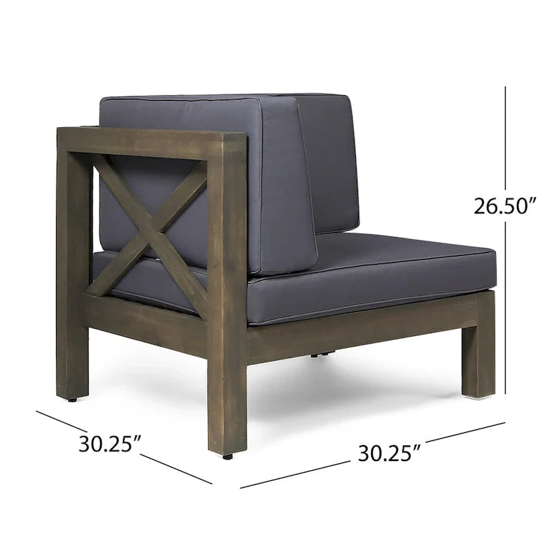 Brava 6-teiliges Outdoor-Set aus Akazienholz von Christopher Knight Home