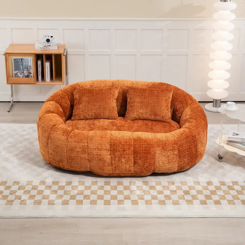GDFStudio - Canapé relax 2 places Laurel en chenille avec mousse haute densité et confort généreux