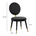 Morden Fort Modern Luxury 5- Piece Round Dining Table and Chair Set