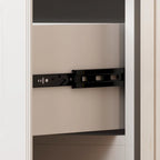 Armoire-penderie de 93,9/74,2 pouces de hauteur avec espace de suspension, tiroirs et rangements