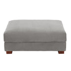 Pouf d’appoint moderne surdimensionné en tissu côtelé