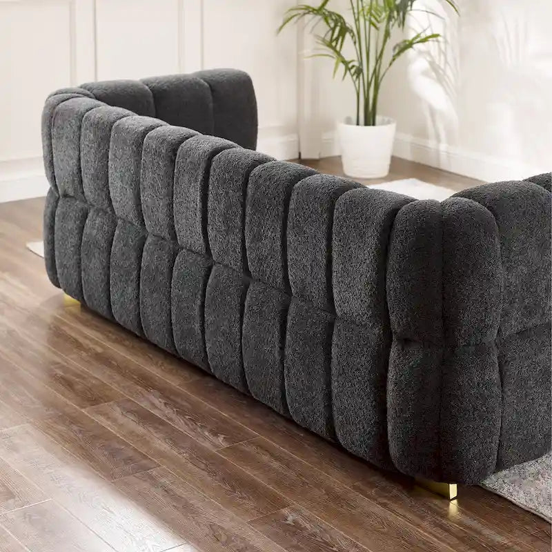 85 moderne bank van wafelstof, comfortabele loungebank