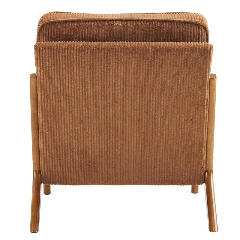 Moderner gepolsterter Akzentstuhl im Mid-Century-Stil