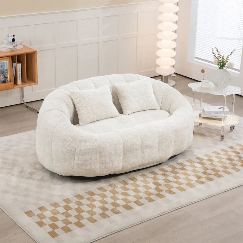 Fauteuil poire en chenille, canapé relaxant
