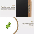 Miroir mural avec cadre en bois en forme d’arche classique sculptée et partie inférieure en rotin, marron, 37 in. W x 71 in. H