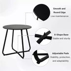 Ensemble de terrasse en rotin tressé GRANDPATIO de 5 pièces avec causeuse