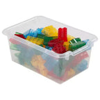 Meuble mobile à plateaux avec casiers et 15 bacs frontaux à ouverture en forme de cuillère, 3 x 4, mobilier pour enfants