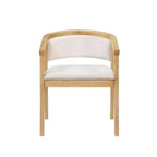 Ensemble de salle à manger moderne du milieu du siècle Simon de Christopher Knight Home, 5 pièces, en bois d’hévéa, avec chaises rembourrées en bouclé