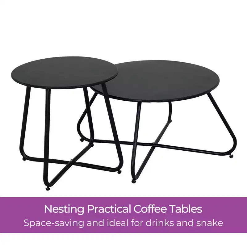 Ensemble de terrasse en rotin tressé GRANDPATIO de 5 pièces avec causeuse