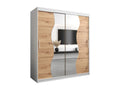 Wardrobe - Argente/Blanc/Marron