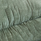 Fauteuil à bascule moderne en velours, ergonomique et rembourré, pour chambre de bébé