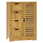 VEIKOUS Bathroom Floor Storage Cabinet with 4 Drawers