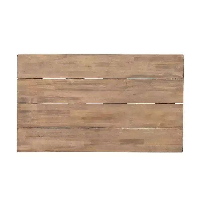 Ensemble de mobilier de patio en bois d’acacia, ensemble d’extérieur avec table basse et coussins moelleux pour jardin, véranda et balcon, beige - Merax