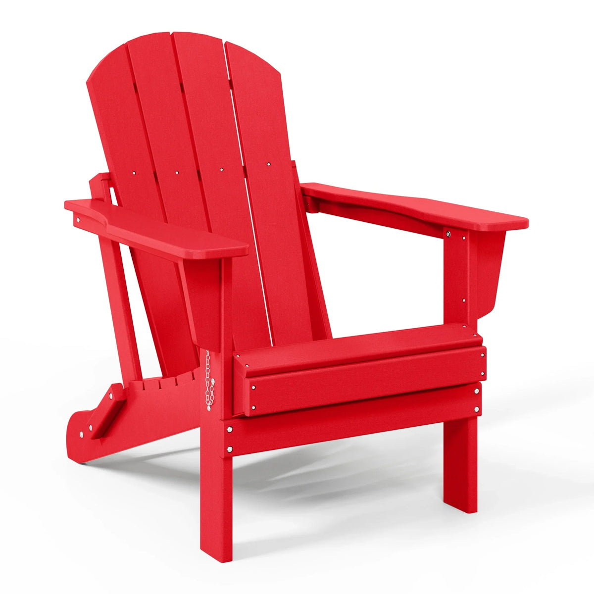 Fauteuil Adirondack pliant d’extérieur pour terrasse Polytrends Laguna, résistant à la décoloration et à toutes les conditions météorologiques