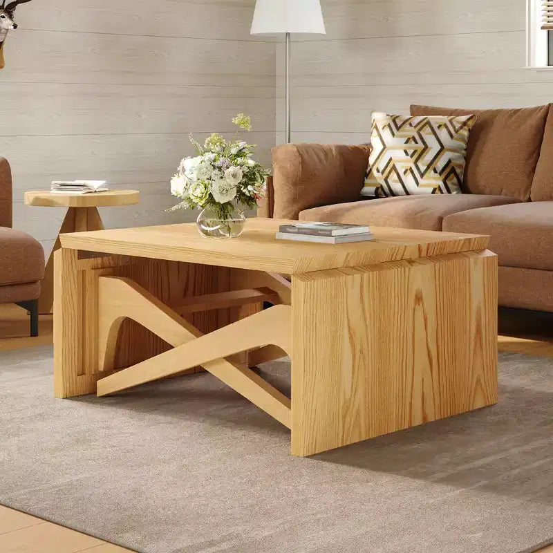 2-in-1-Couchtisch, ausziehbarer Esstisch, höhenverstellbarer Tisch für Zuhause und Büro, platzsparend – ModernLuxe