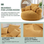 Round Lazy Sofa Chair ?C White/Blue/Grey/Yellow/Orange/Rose Red/Navy/Green, Single & Couple Seat