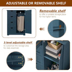 VEIKOUS Bathroom Floor Storage Cabinet with 4 Drawers