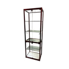 Contemporary Rectangular Black Glass Curio Cabinet