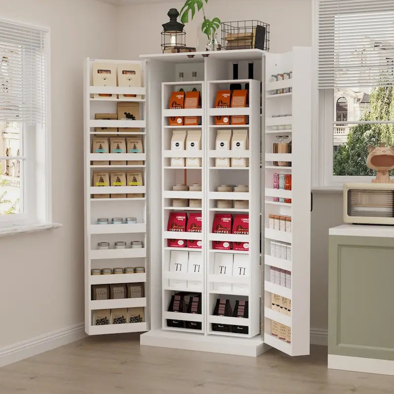 Organisateur de cuisine polyvalent : meuble compact de 31,5 avec rangement astucieux