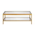 Alexis Metal and Glass Coffee Table