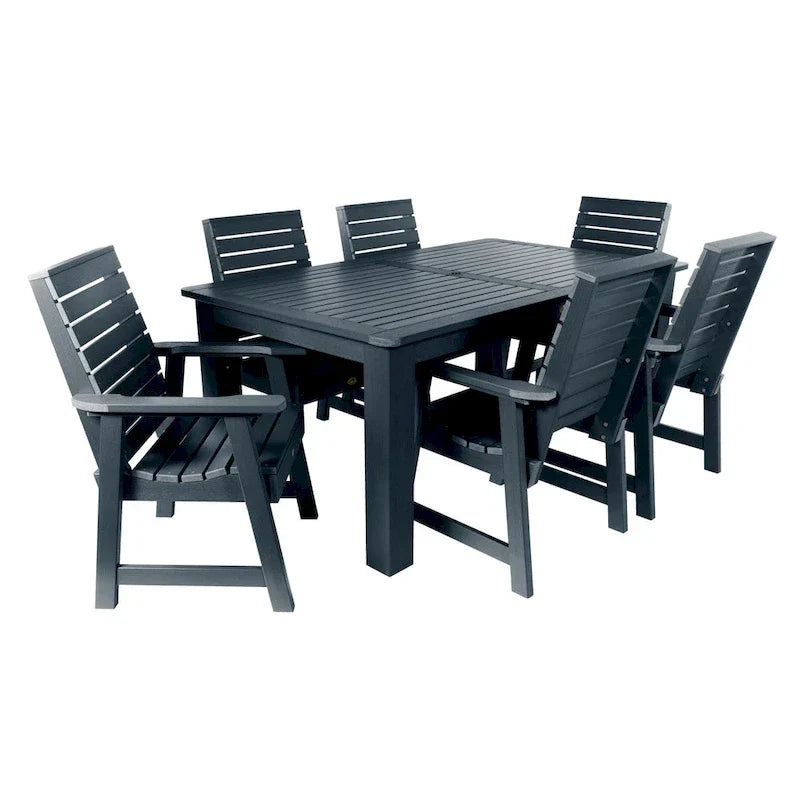 HIGHWOOD PROFESSIONAL 7-teiliges Garten-Ess-Set 42x72