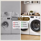 Washer Dryer Countertop, Laundry Topper with Raised Edge & Non-Slip Pad for Hamper Counter Storage & Laundry Room Organization