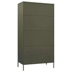 vidaXL Wardrobe Olive Green 35.4x19.7x70.9 Steel