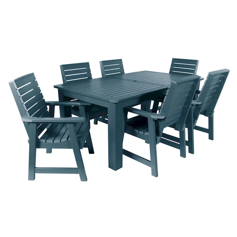 HIGHWOOD PROFESSIONAL 7-teiliges Garten-Ess-Set 42x72