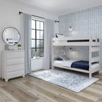 Plank+Beam Solid Wood Farmhouse Twin over Twin Bunk Bed for Adult
